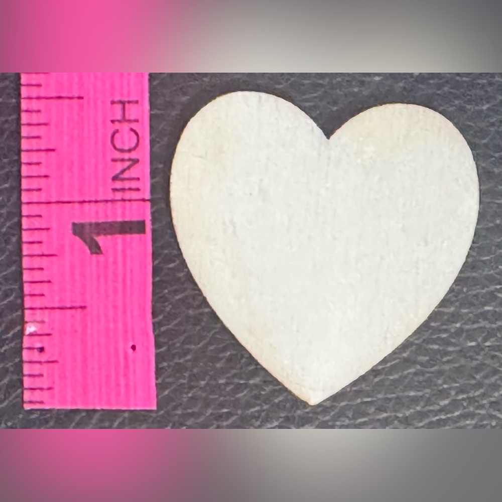 Small Wooden Wedding Crafts Hearts 266ct - Picture 2 of 4